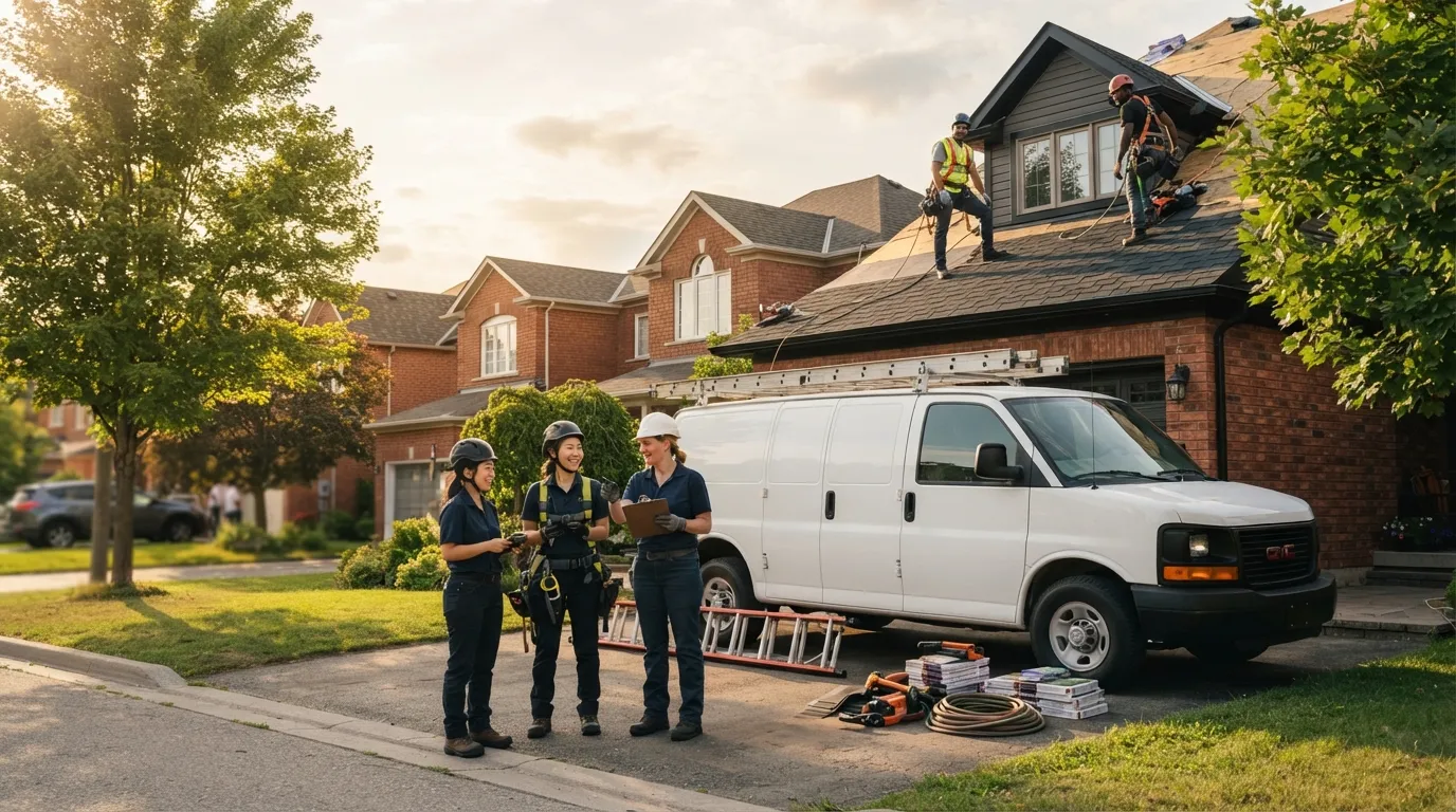 Roof leak repair in Vaughan