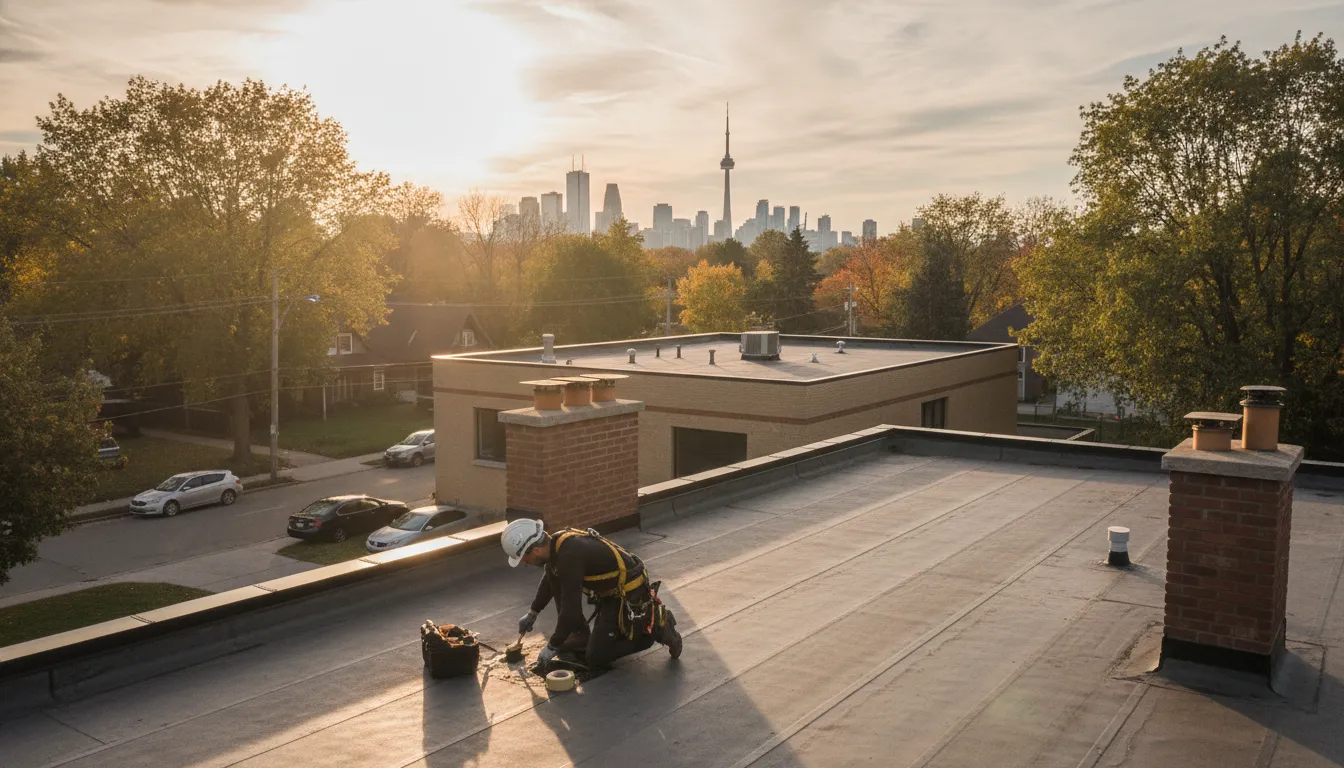 Flat Roof Maintenance for GTA Homes and Small Buildings